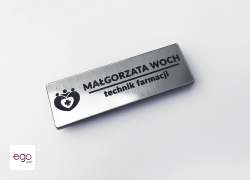 identyfikator_laminat_lekarz_srebrny_szczotkowany