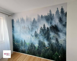 fototapeta-las-we-mgle