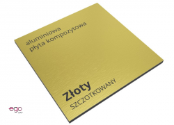 dibond-kolor-złoty-szczotkowany