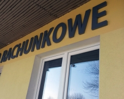 Litery przestrzenne ze styroduru