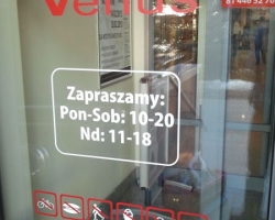 Oklejnie okien folią  ploterową 