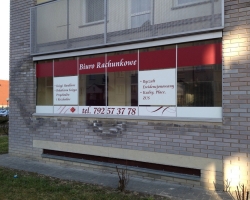 Oklejnie okien folią  ploterową 