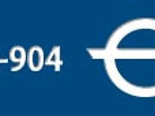 Laminat Laserthins LZ904 — niebieska powierzchnia z białym grawerem