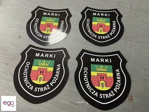 Magnesy w kształcie herbu OSP Marki