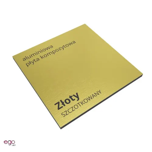 dibond kolor złoty szczotkowany