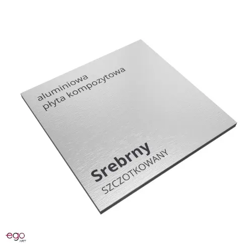 dibond kolor srebrny szczotkowany