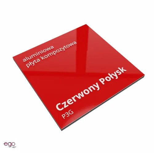 dibond kolor czerony połysk