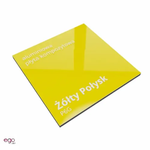 dibond kolor żółty połysk