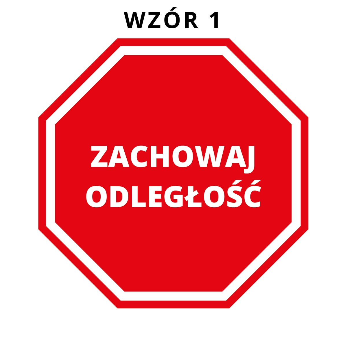 Naklejki podłogowe – zachowaj odstęp