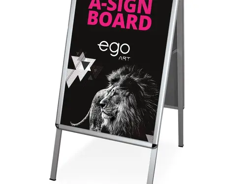 Dwustronny potykacz Sign Board z plakatem