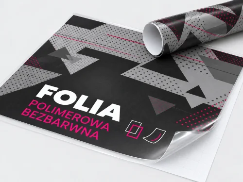 Folia polimerowa bezbarwna — wizualizacja