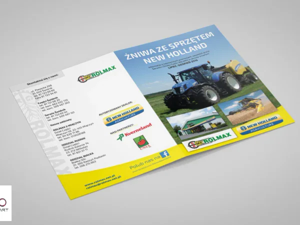 Ulotka Rolmax z ofertą sprzętu New Holland