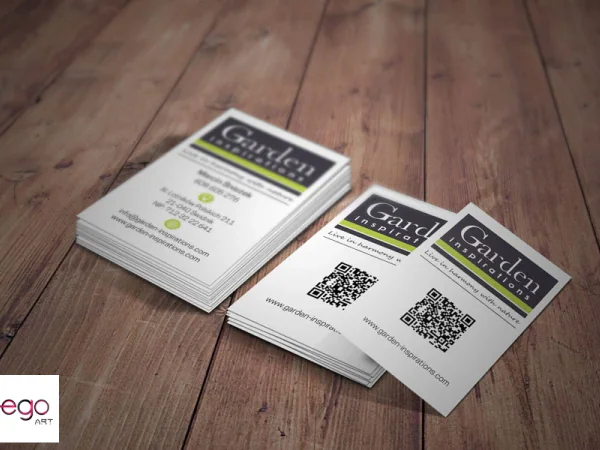 Wizytówki Garden z kodami QR