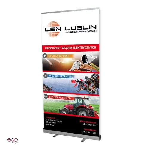 Rollup LSN Lublin z ofertą produktów spółdzielni