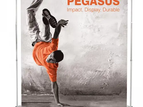Ścianka banerowa Pegasus z grafiką taneczną