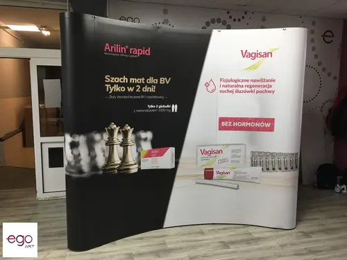 Ścianka reklamowa produktów farmaceutycznych