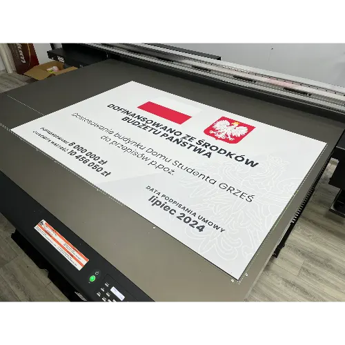 Tablice 60x40 cm RZĄDOWY FUNDUSZ INWESTYCJI LOKALNYCH — galeria – tablica dotacje rzadowe