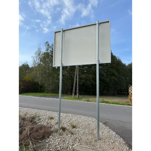 Tablice rządowe – tablica na slupkach 180x120 tyl